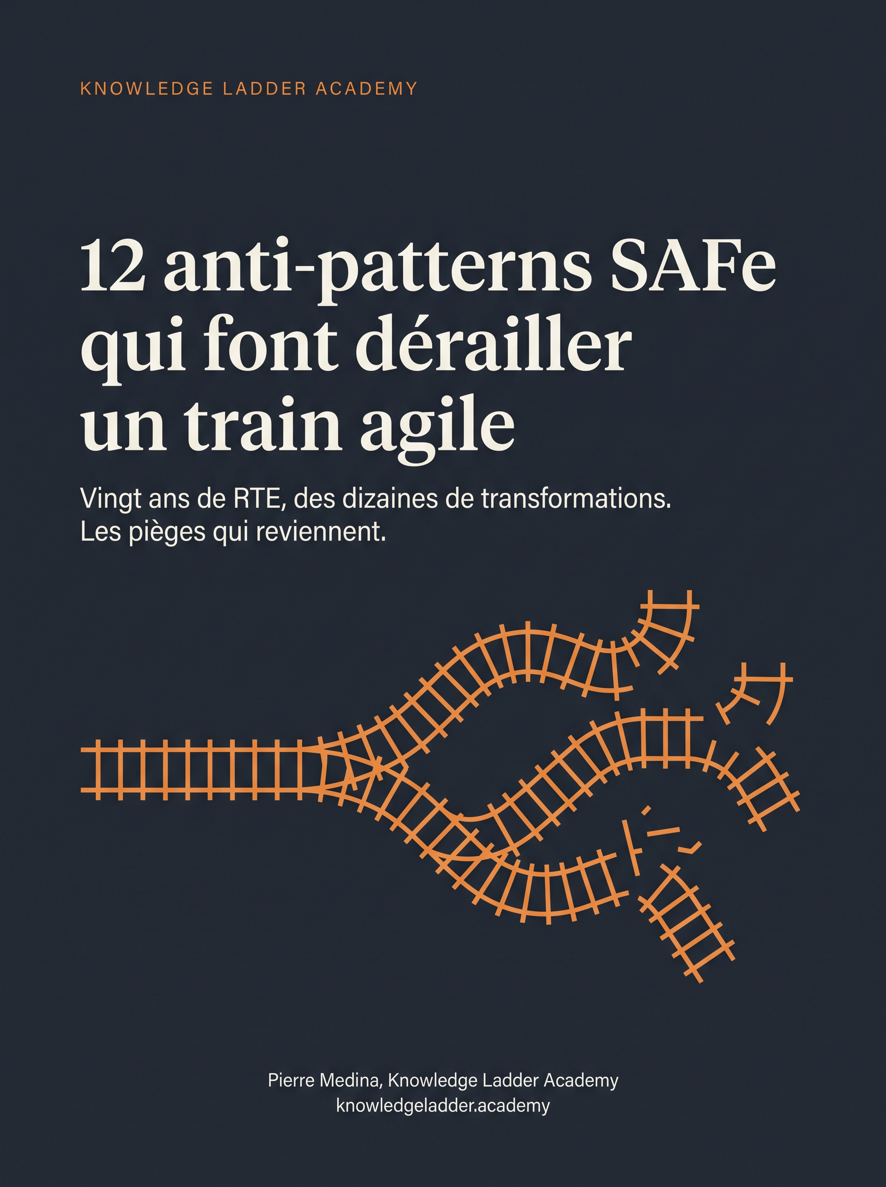 Couverture du lead magnet 12 anti-patterns SAFe par Pierre Medina